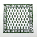 Hand Block Print Placemat & Napkin Set: Jaipur Cotton Table Decor