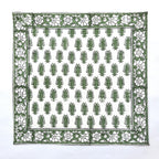 Hand Block Print Placemat & Napkin Set: Jaipur Cotton Table Decor