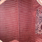 Large white Cotton Quilted Duffle Bags Block print Gifts Handmade Colorful Travel night Travel Gym Yoga Luggage pocket 18x9x9 inches