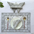 Hand Block Printed Cotton Placemat & Napkin Set - Jaipur Artisan Made