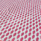 Round Palm Tree Tablecloth: Hand Block Printed Cotton, 72 inches