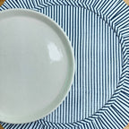 Handcrafted Royal Blue Floral Quilted Placemat & Napkin Set