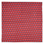 Handmade Red Floral Napkins: 100% Cotton Block Print Table Decor