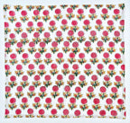 Floral Print Cotton Napkins: Pink Flower Table Decor