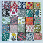 Assorted Mix and Match Hand Block Floral 100% Cotton Cloth Napkins Perfect for Kids,Wedding Events, cocktail napkins Dining Table-Zero waste
