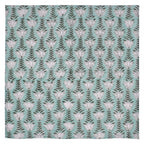Sage Green Floral Napkins: Hand Block Printed Cotton Cloth
