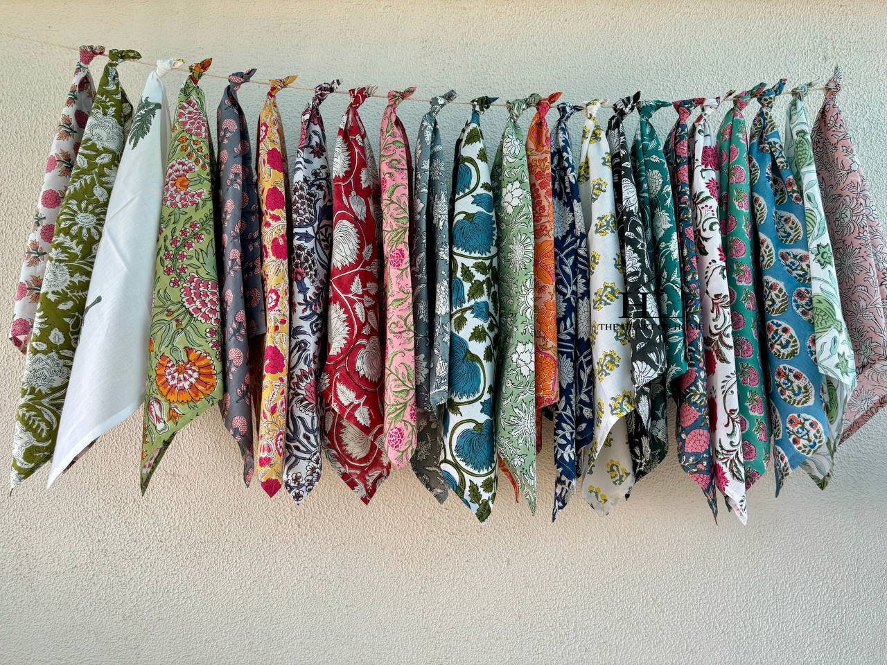 Assorted Mix and Match Hand Block Floral 100% Cotton Cloth Napkins Perfect for Kids,Wedding Events, cocktail napkins Dining Table-Zero waste